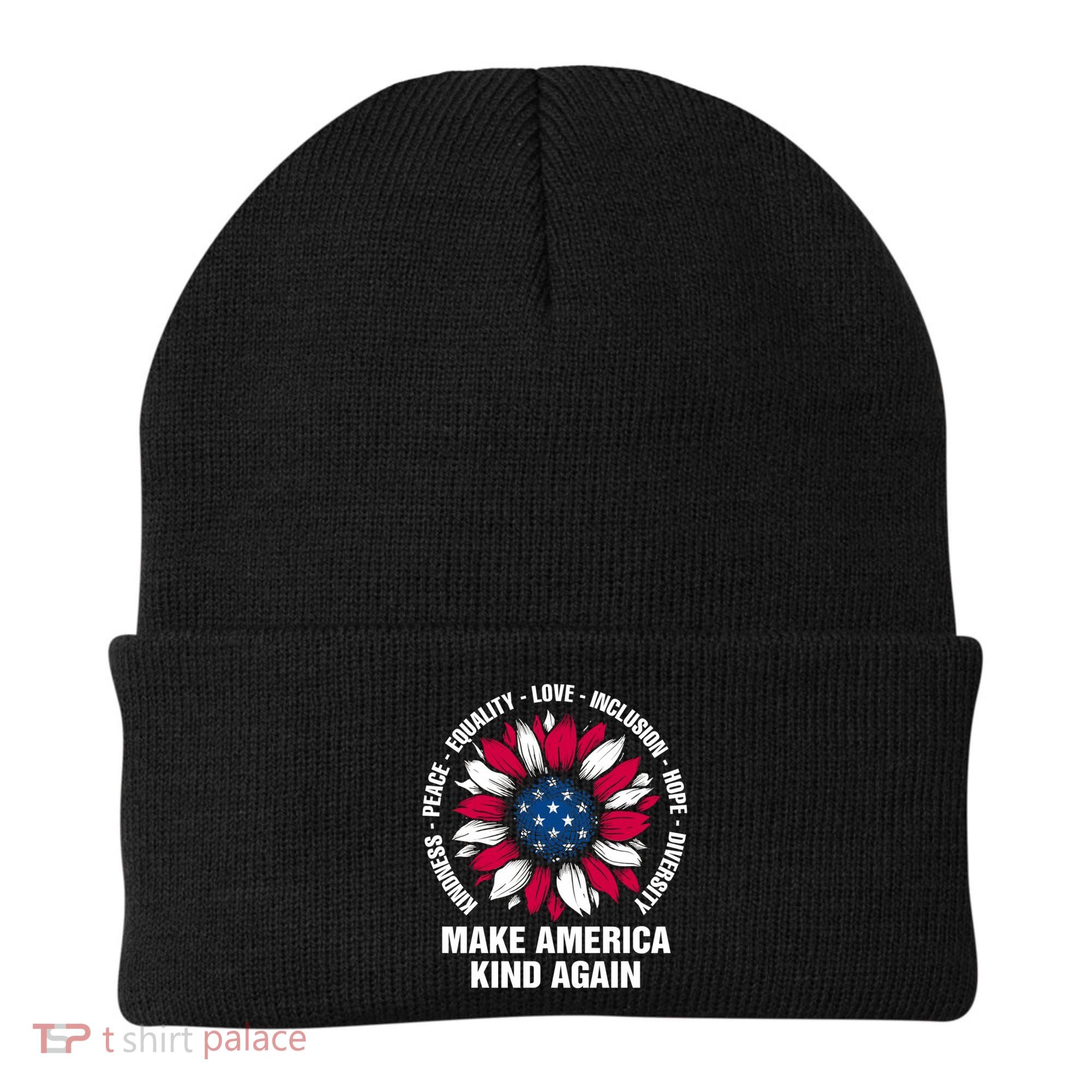 Make America Kind Again Sunflower Gift Beanie