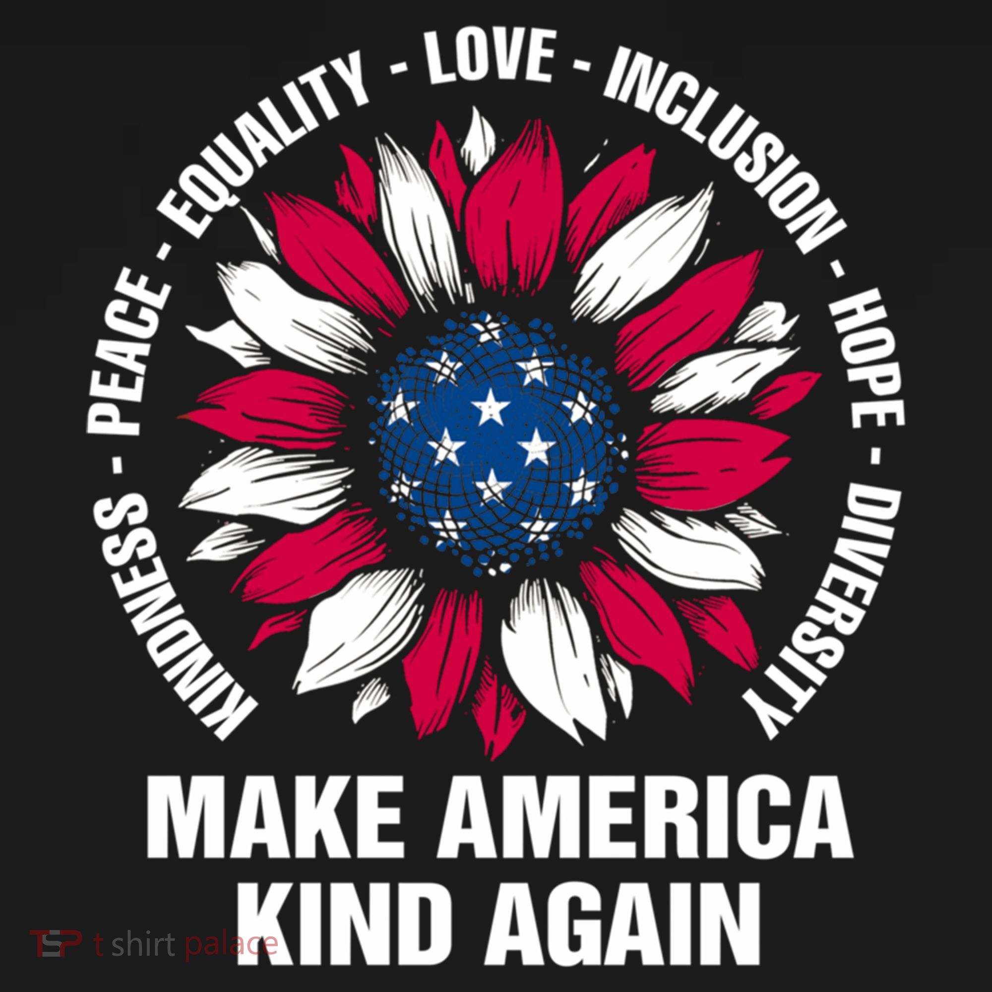 Make America Kind Again Sunflower Gift Pajama Set