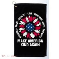 Make America Kind Again Sunflower Gift Golf Towel thumb 0