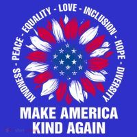 Make America Kind Again Sunflower Gift Long Sleeve Shirt thumb 2