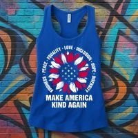Make America Kind Again Sunflower Gift Women's Tank Top thumb 3