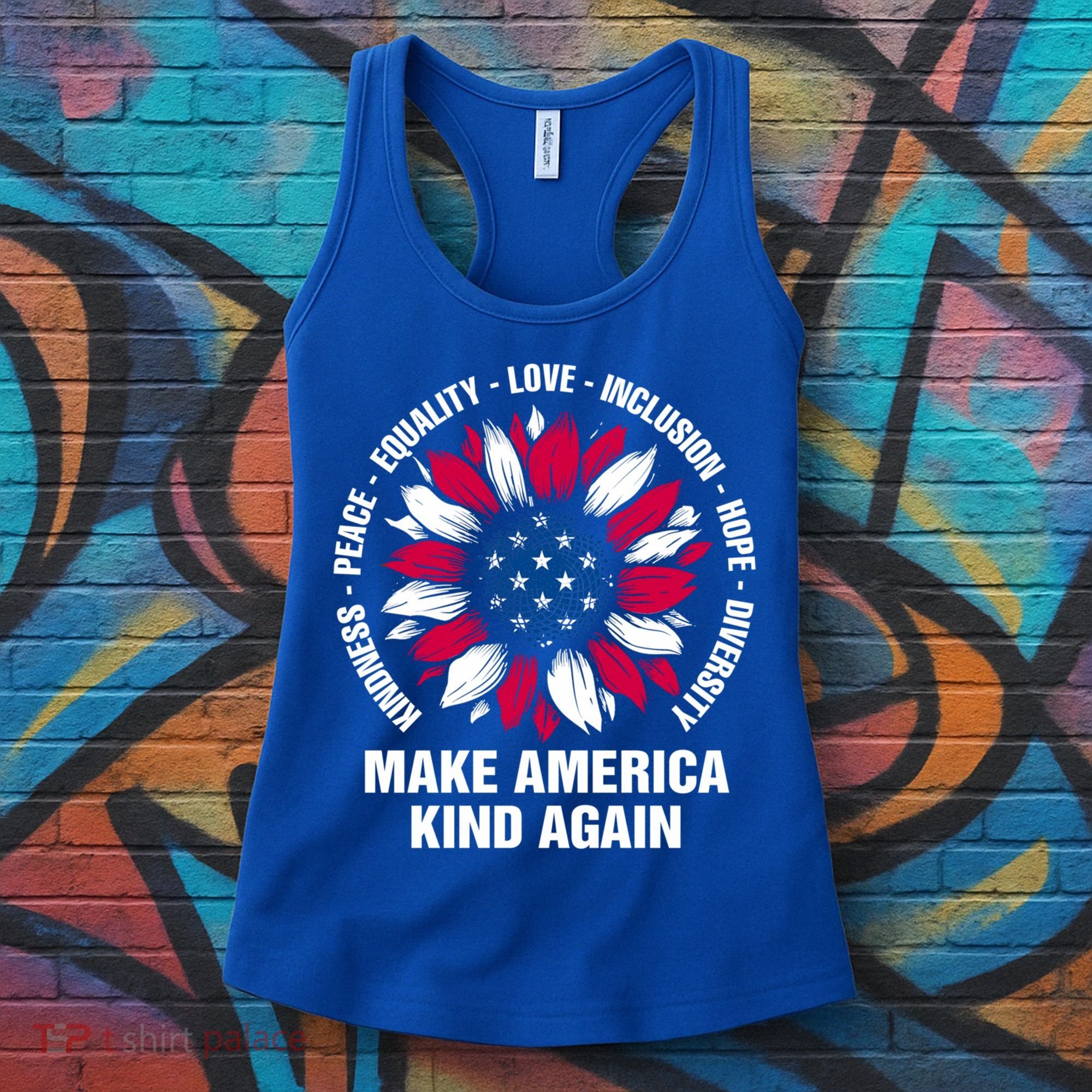 Make America Kind Again Sunflower Gift Women's Tank Top