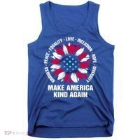 Make America Kind Again Sunflower Gift Tank Top thumb 0
