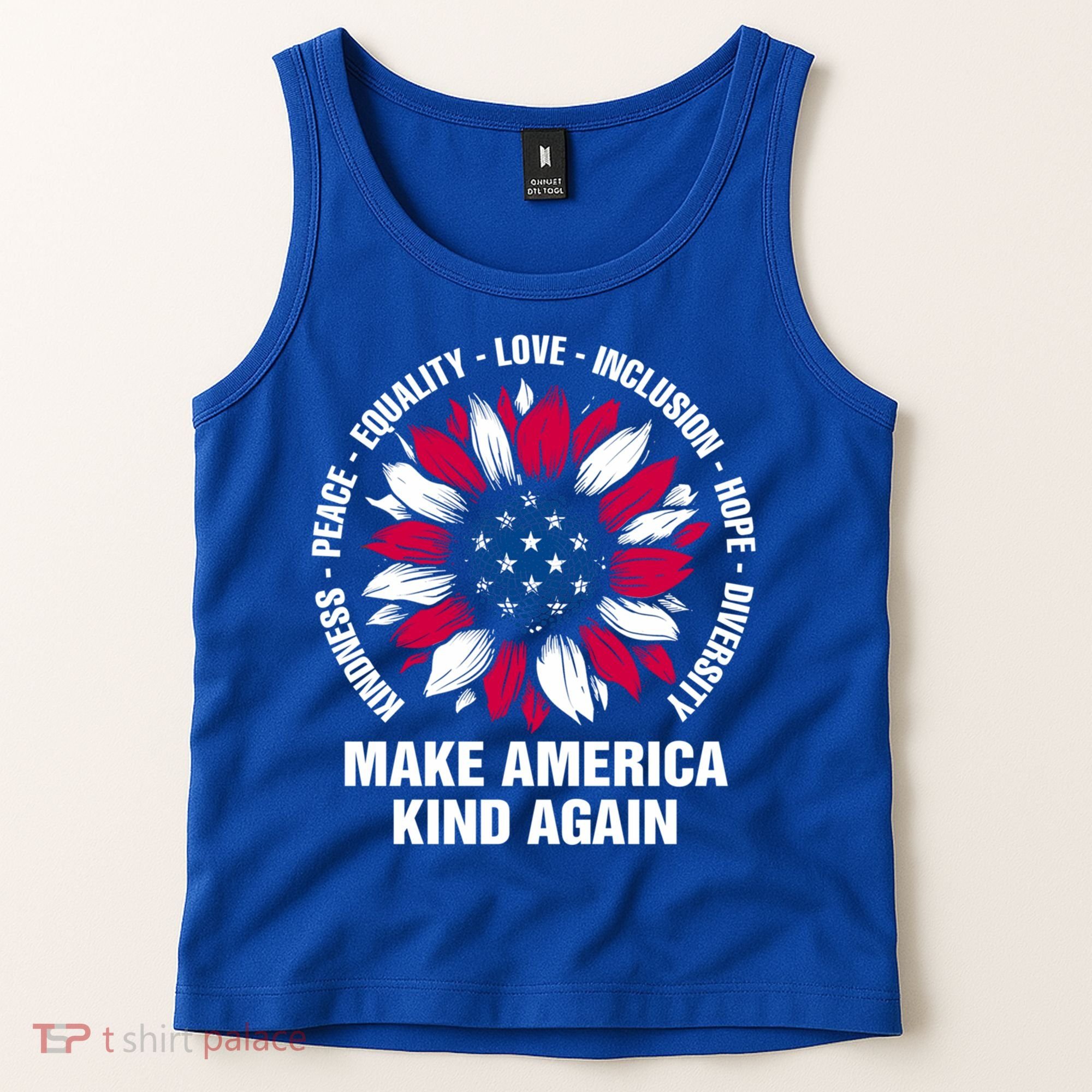 Make America Kind Again Sunflower Gift Tank Top