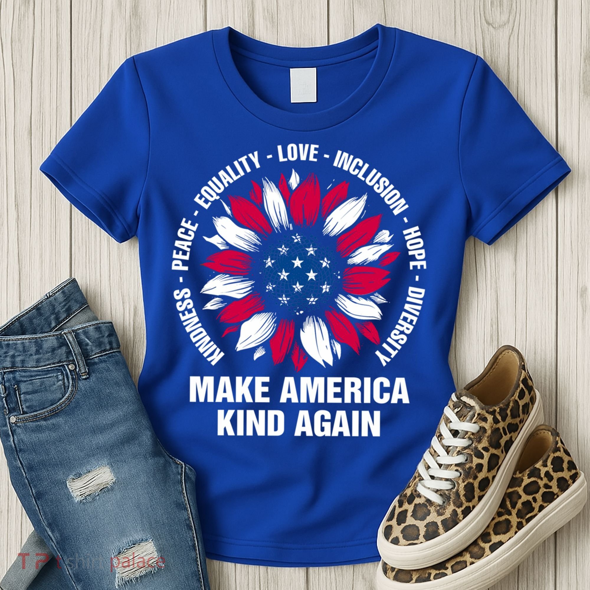 Make America Kind Again Sunflower Gift Women's T-Shirt