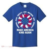Make America Kind Again Sunflower Gift Kids T-Shirt thumb 0