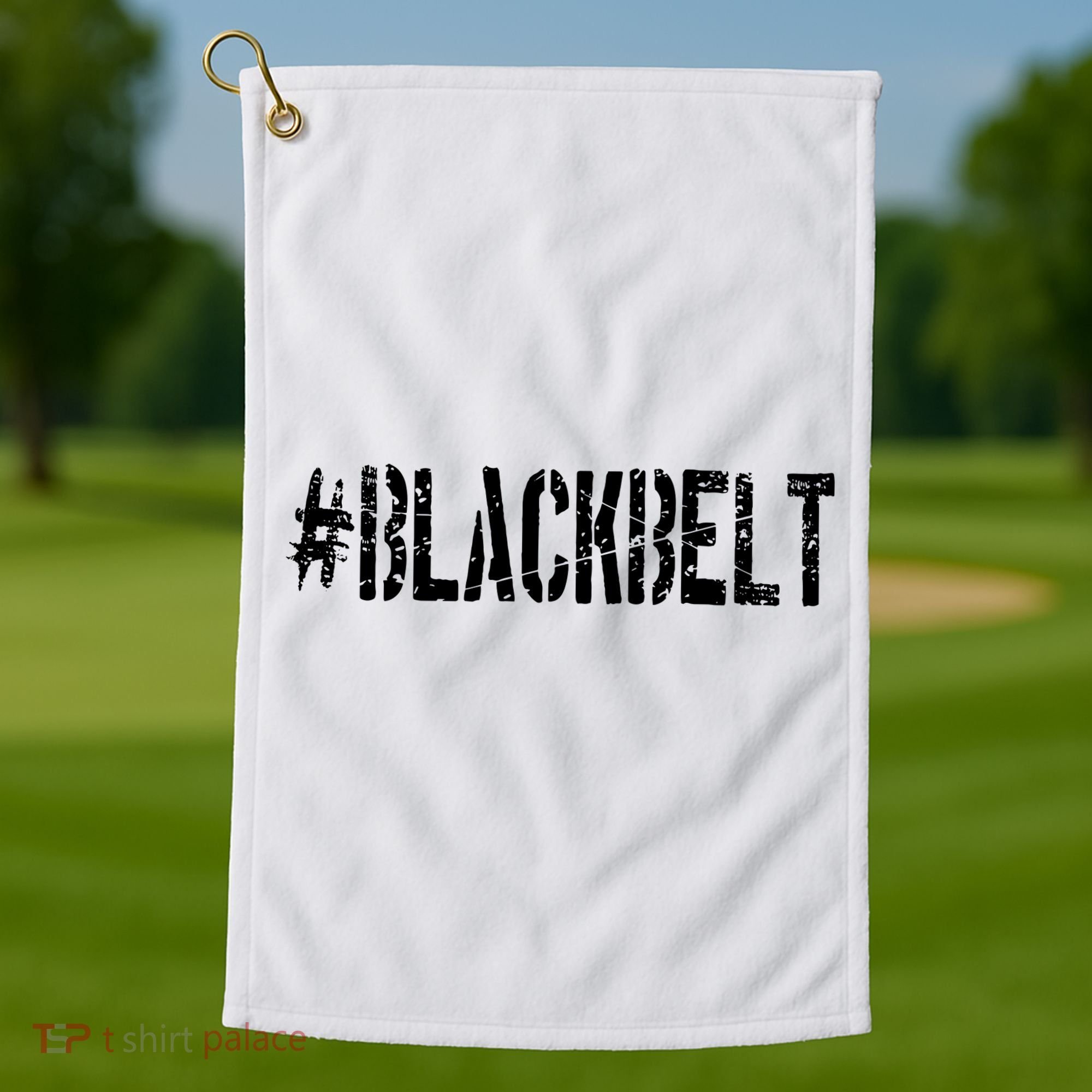 Martial Arts Karate Black Belt Golf Towel