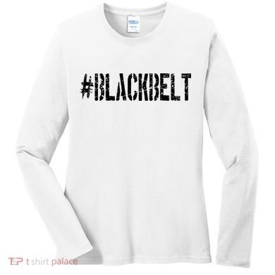 Martial Arts Karate Black Belt Women's Long Sleeve Shirt