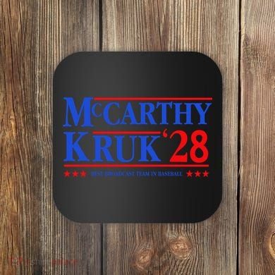Mccarthy And Kruk 24 Best Broadcast Team In Baseball Coaster