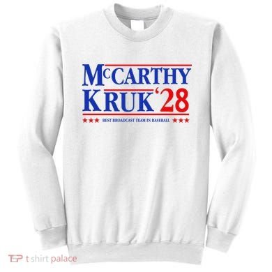 Mccarthy And Kruk 24 Best Broadcast Team In Baseball Sweatshirt