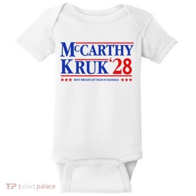 Mccarthy And Kruk 24 Best Broadcast Team In Baseball Baby Bodysuit