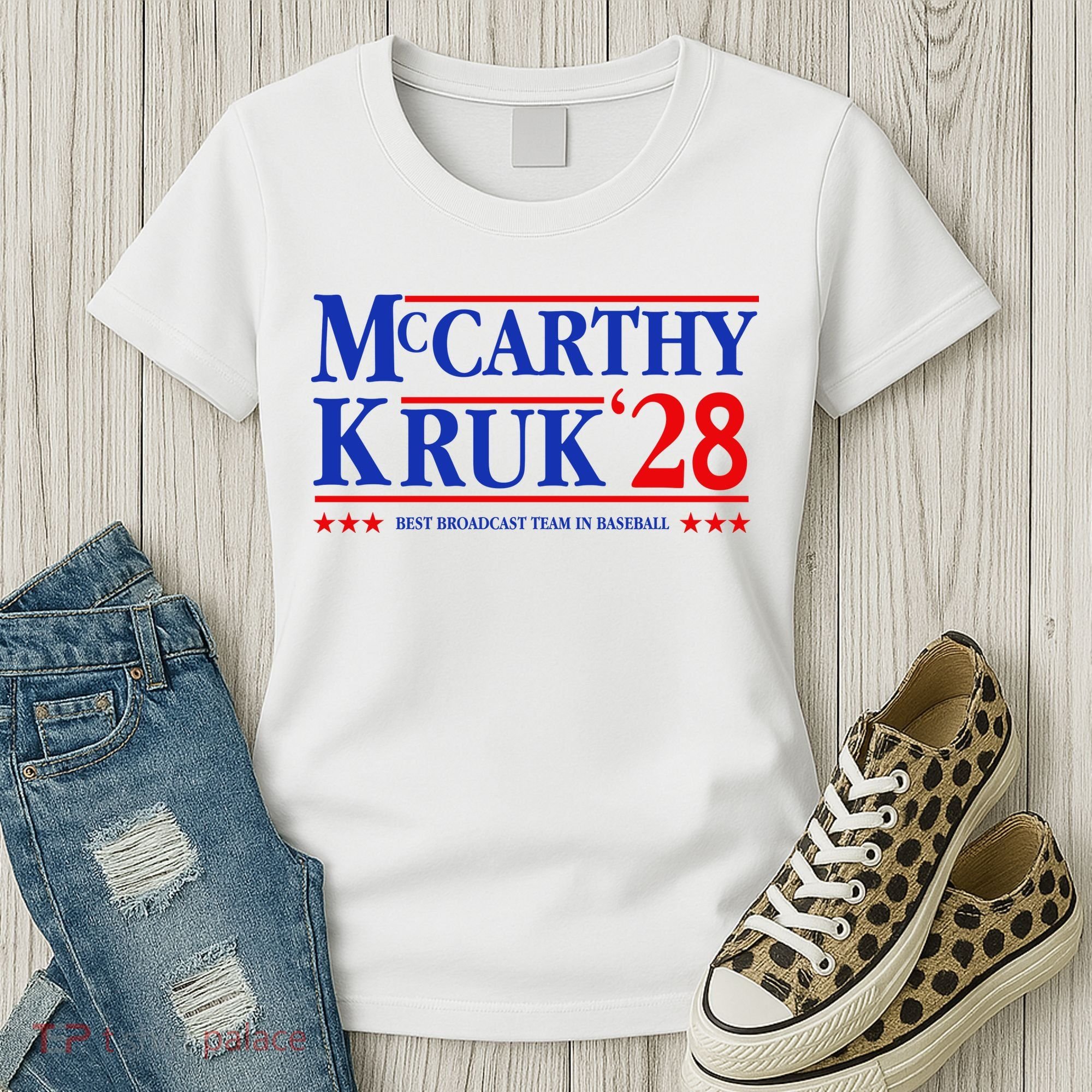 Mccarthy And Kruk 24 Best Broadcast Team In Baseball Women's T-Shirt
