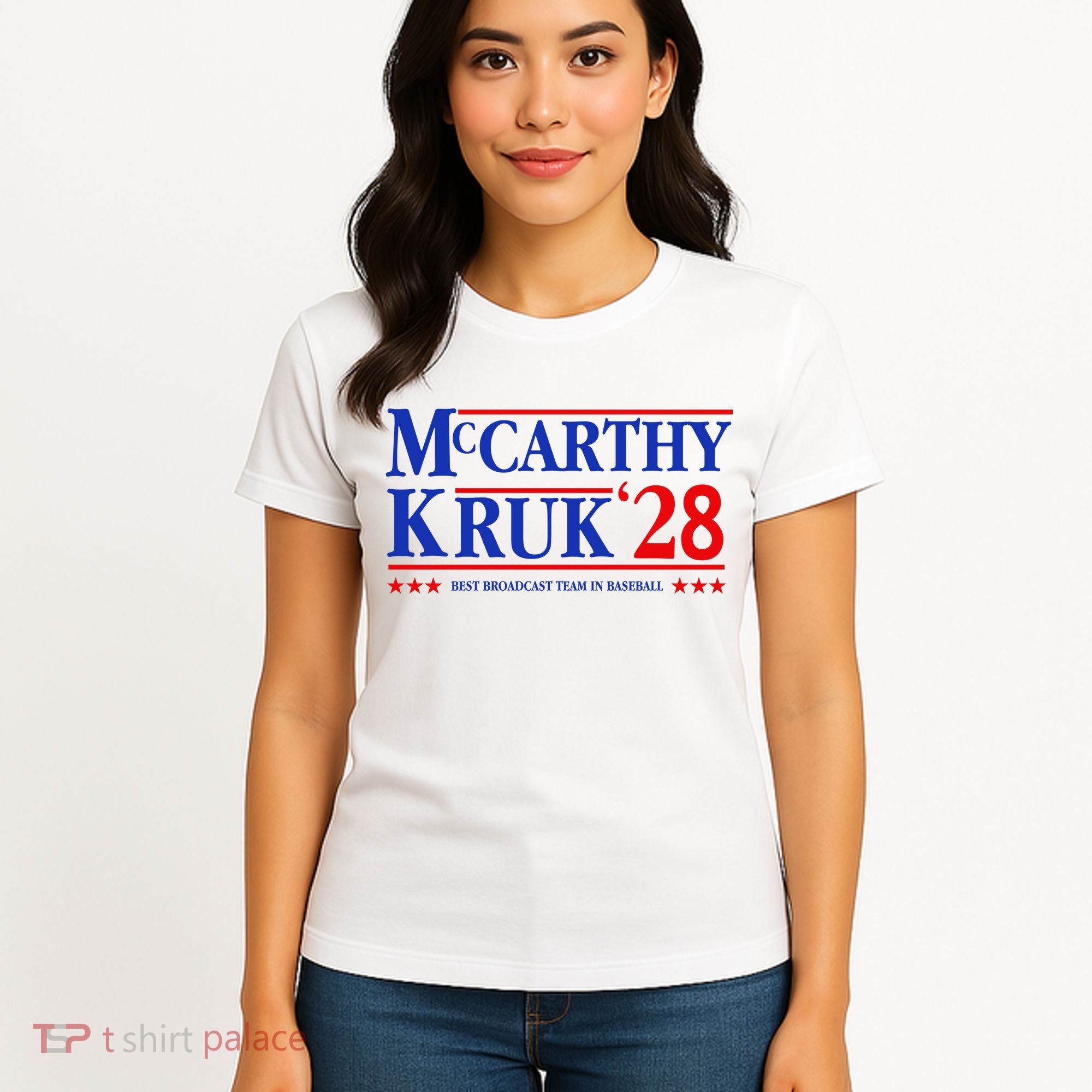 Mccarthy And Kruk 24 Best Broadcast Team In Baseball Women's T-Shirt