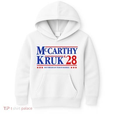 Mccarthy And Kruk 24 Best Broadcast Team In Baseball Kids Hoodie