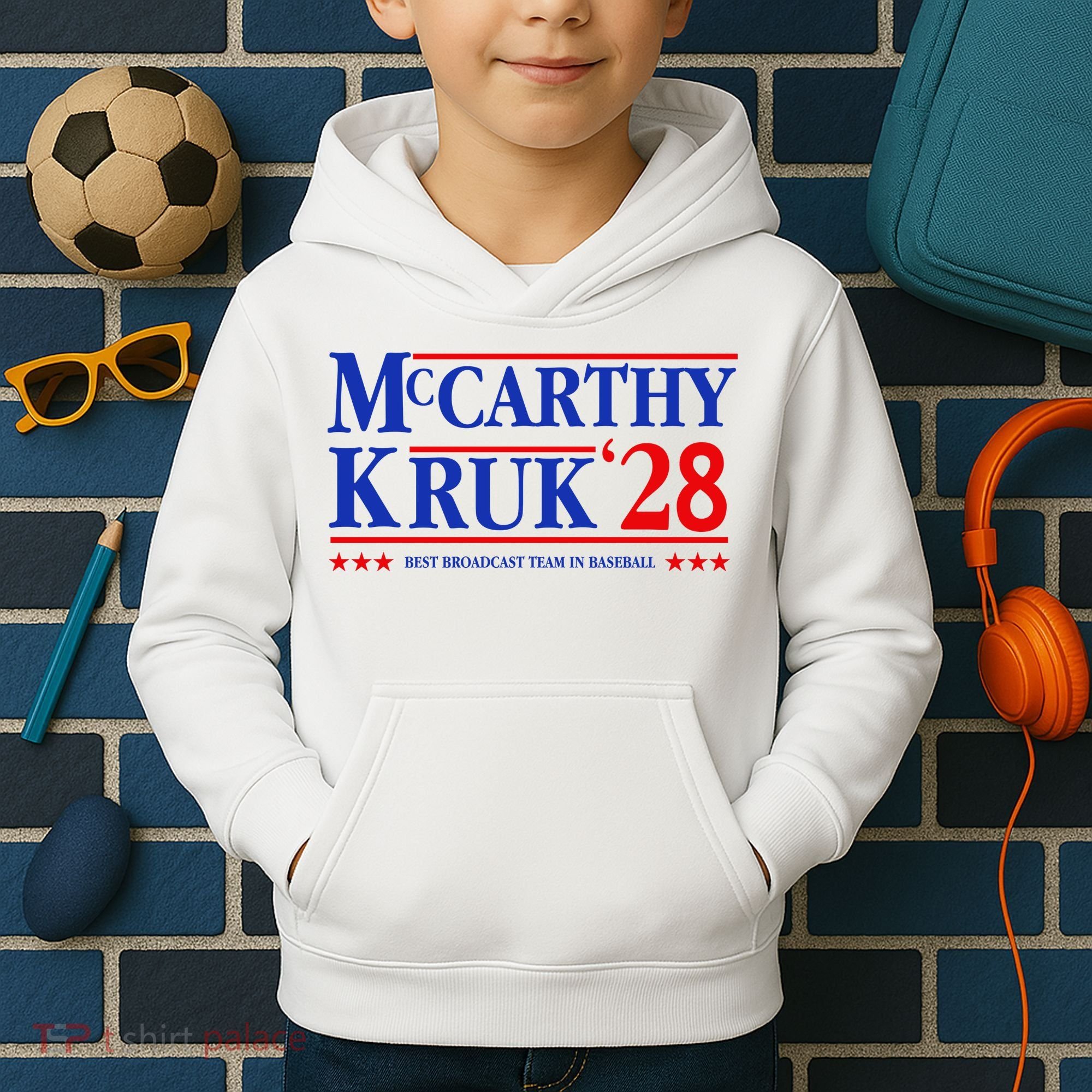 Mccarthy And Kruk 24 Best Broadcast Team In Baseball Kids Hoodie
