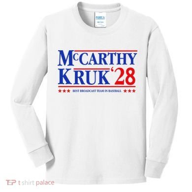 Mccarthy And Kruk 24 Best Broadcast Team In Baseball Kids Long Sleeve Shirt