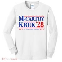 Mccarthy And Kruk 24 Best Broadcast Team In Baseball Kids Long Sleeve Shirt thumb 0