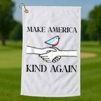 Make America Kind Again Golf Towel thumb 1