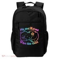 Me And Karma Vibe Like That Karma Kitty Cat Backpack thumb 0