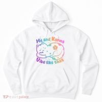 Me And Karma Vibe Like That Karma Kitty Cat Hoodie thumb 0