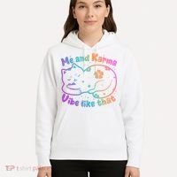 Me And Karma Vibe Like That Karma Kitty Cat Hoodie thumb 5