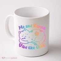 Me And Karma Vibe Like That Karma Kitty Cat Coffee Mug thumb 0