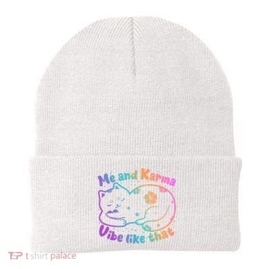 Me And Karma Vibe Like That Karma Kitty Cat Beanie