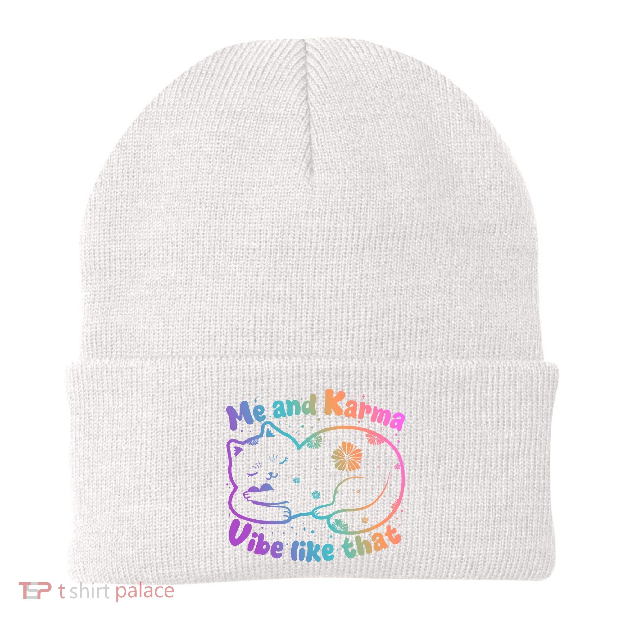 Me And Karma Vibe Like That Karma Kitty Cat Beanie