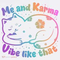 Me And Karma Vibe Like That Karma Kitty Cat Women's Tank Top thumb 5