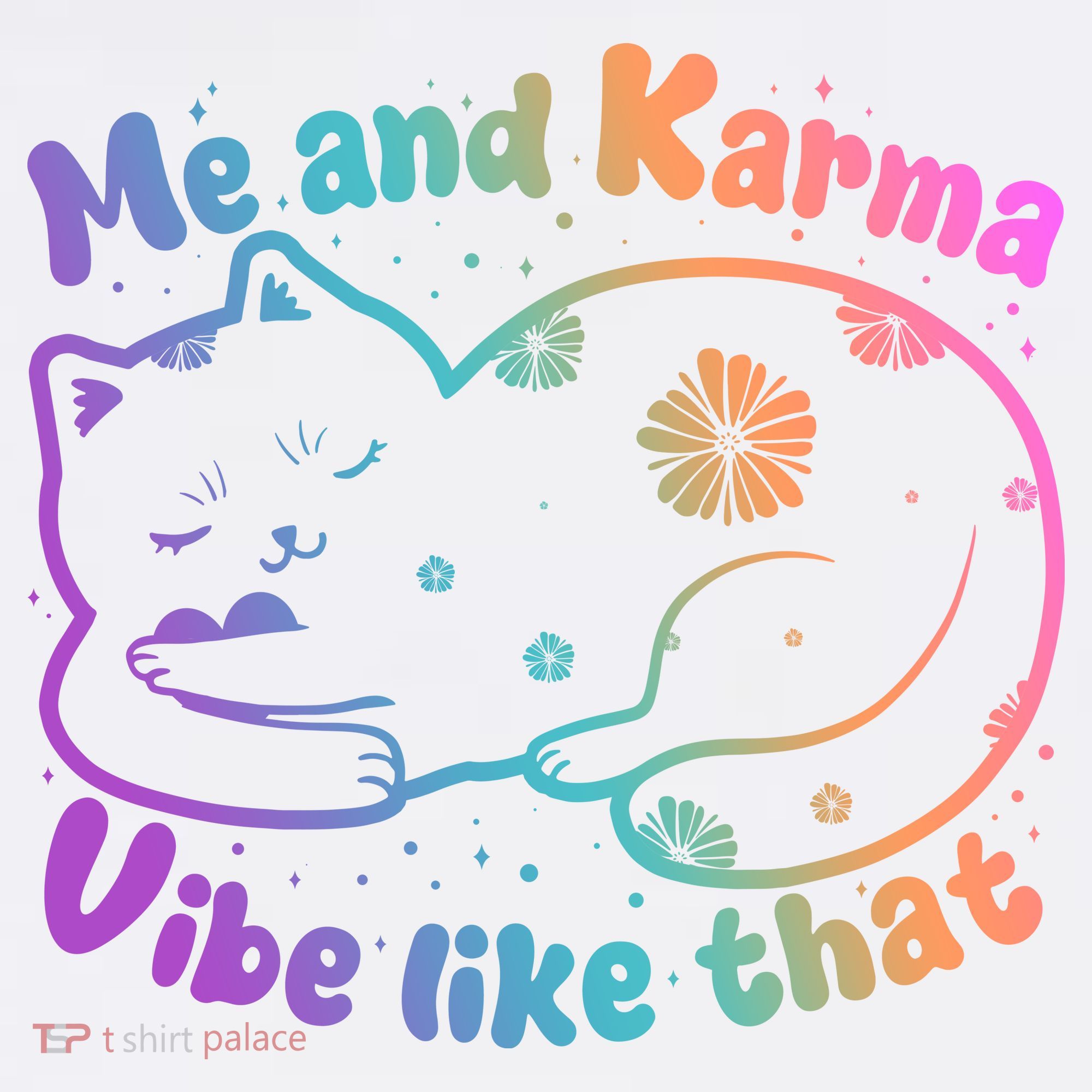 Me And Karma Vibe Like That Karma Kitty Cat Baby Bodysuit