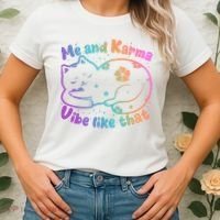 Me And Karma Vibe Like That Karma Kitty Cat Women's T-Shirt thumb 2