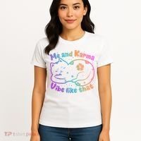 Me And Karma Vibe Like That Karma Kitty Cat Women's T-Shirt thumb 4