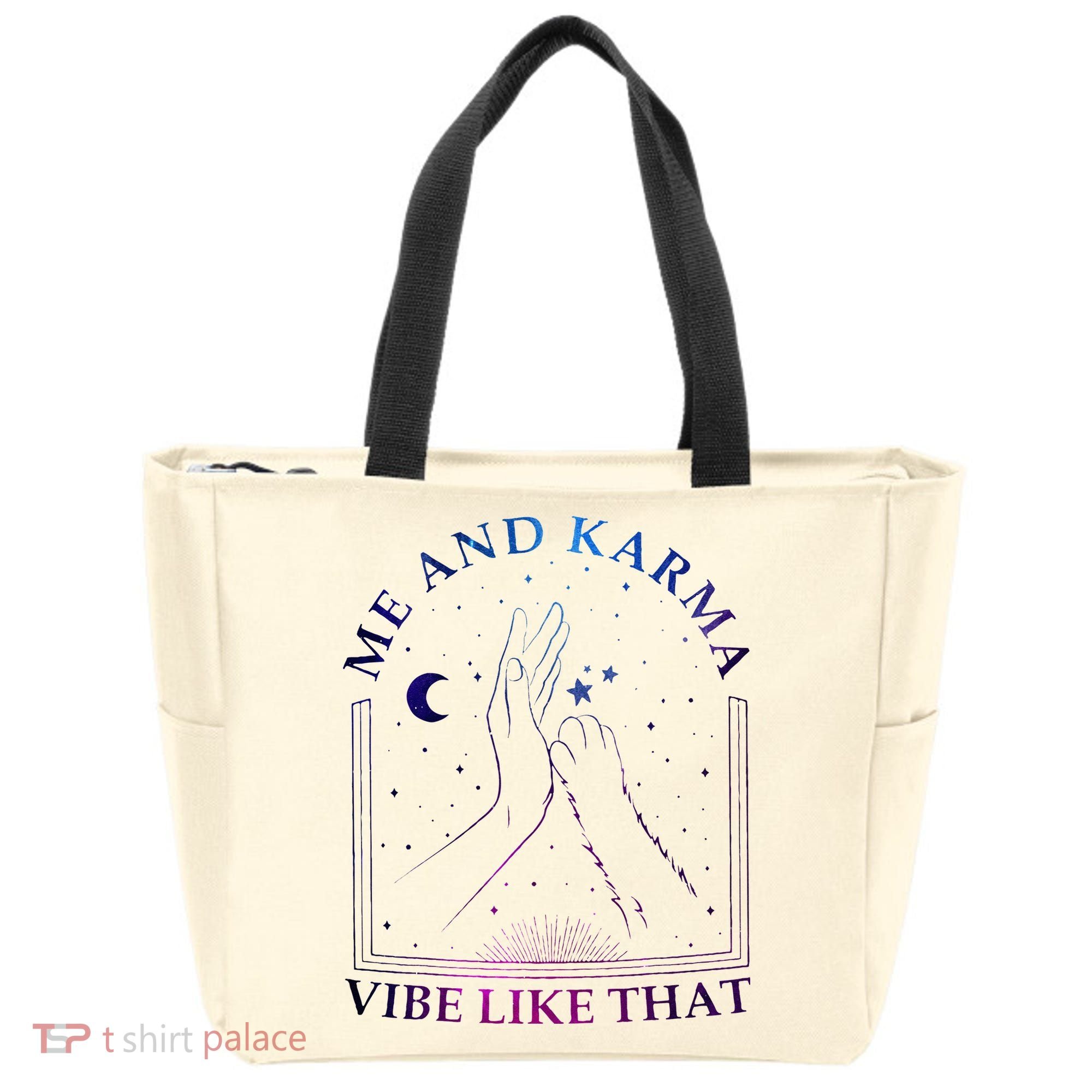 Me And Karma Vibe Like That Meet Me At Midnight Tote Bag
