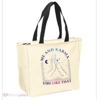 Me And Karma Vibe Like That Meet Me At Midnight Tote Bag thumb 2