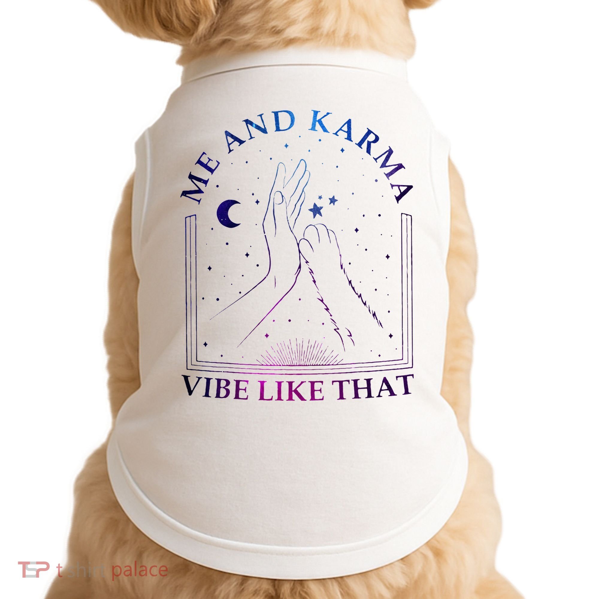 Me And Karma Vibe Like That Meet Me At Midnight Doggie Tank