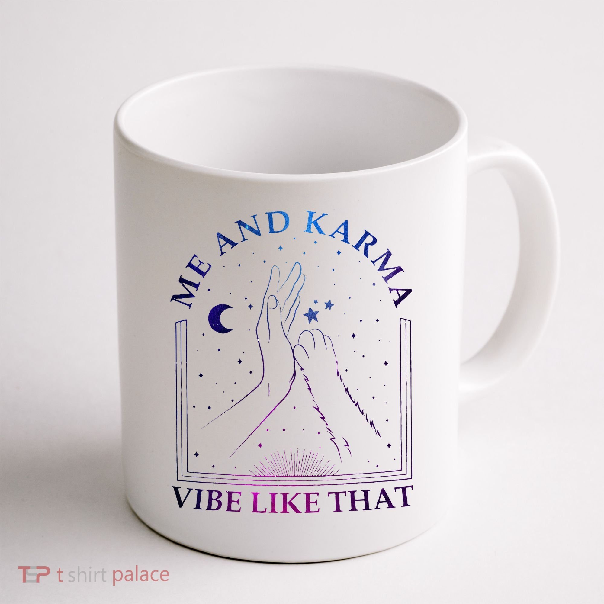 Me And Karma Vibe Like That Meet Me At Midnight Coffee Mug