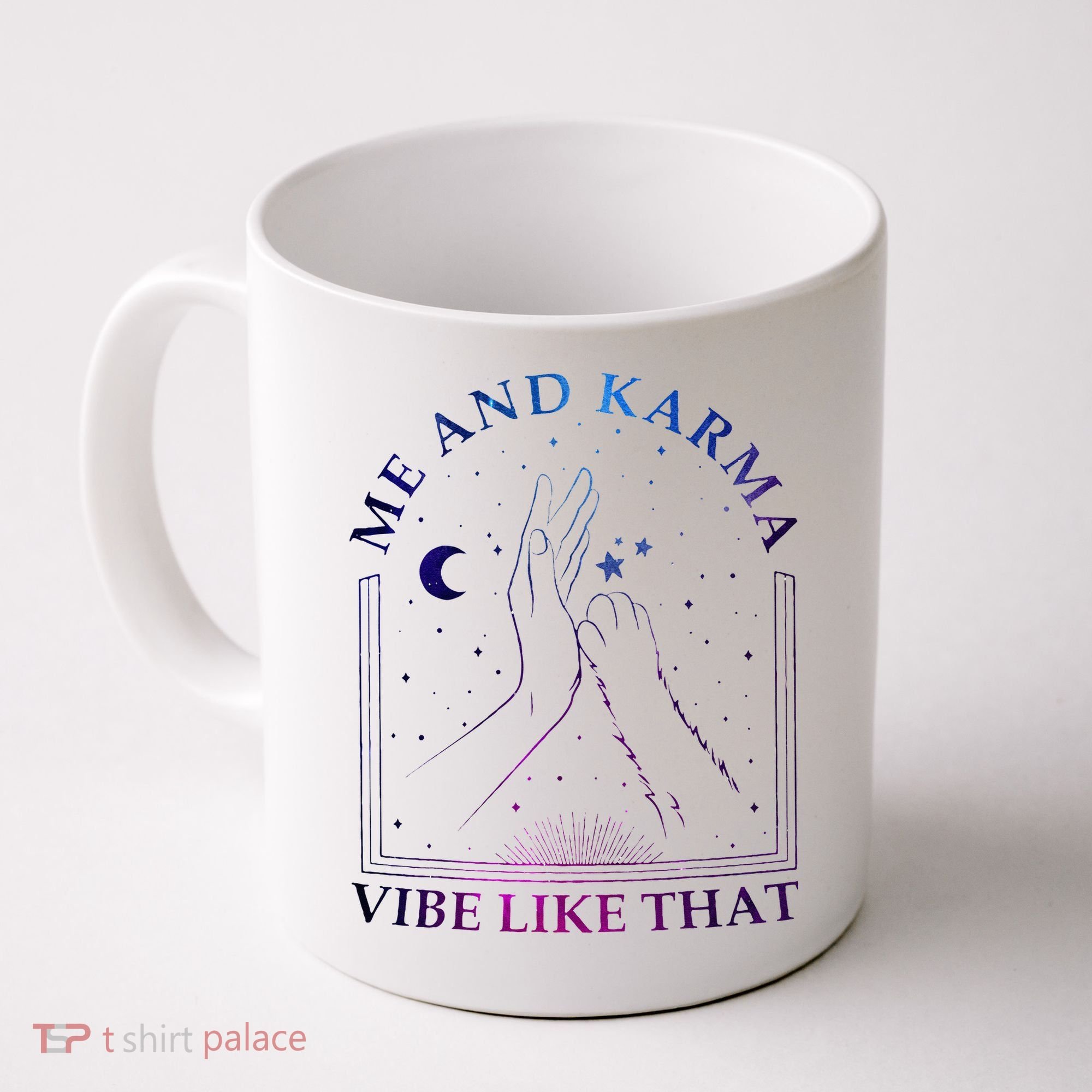 Me And Karma Vibe Like That Meet Me At Midnight Coffee Mug