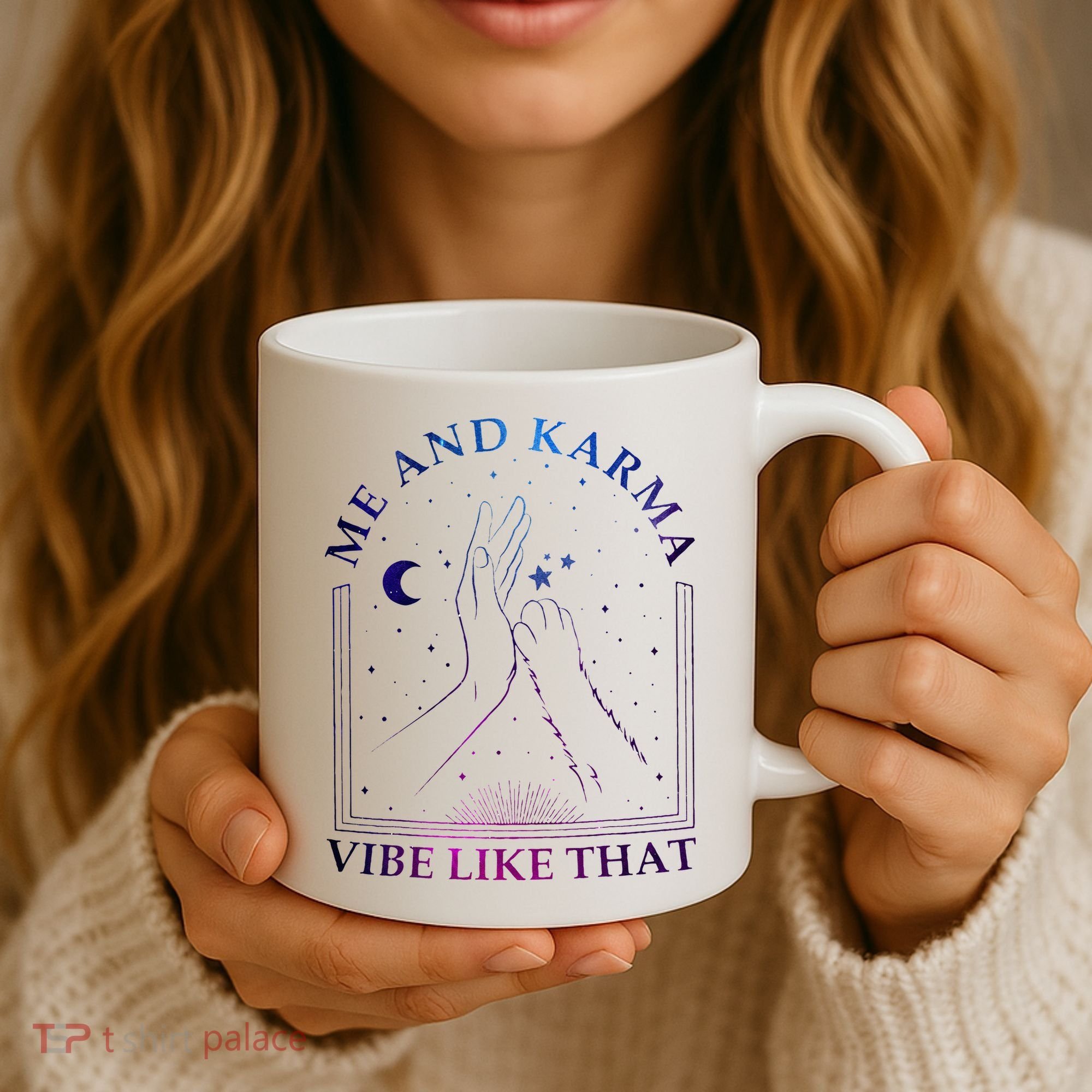 Me And Karma Vibe Like That Meet Me At Midnight Coffee Mug