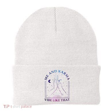 Me And Karma Vibe Like That Meet Me At Midnight Beanie
