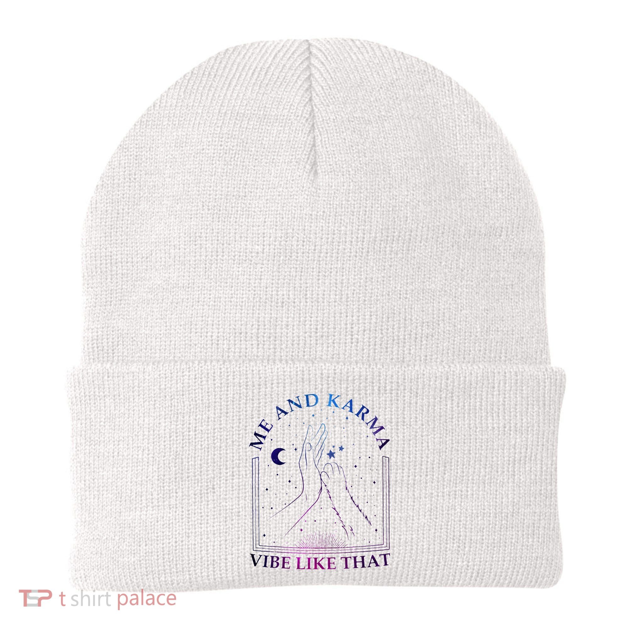 Me And Karma Vibe Like That Meet Me At Midnight Beanie