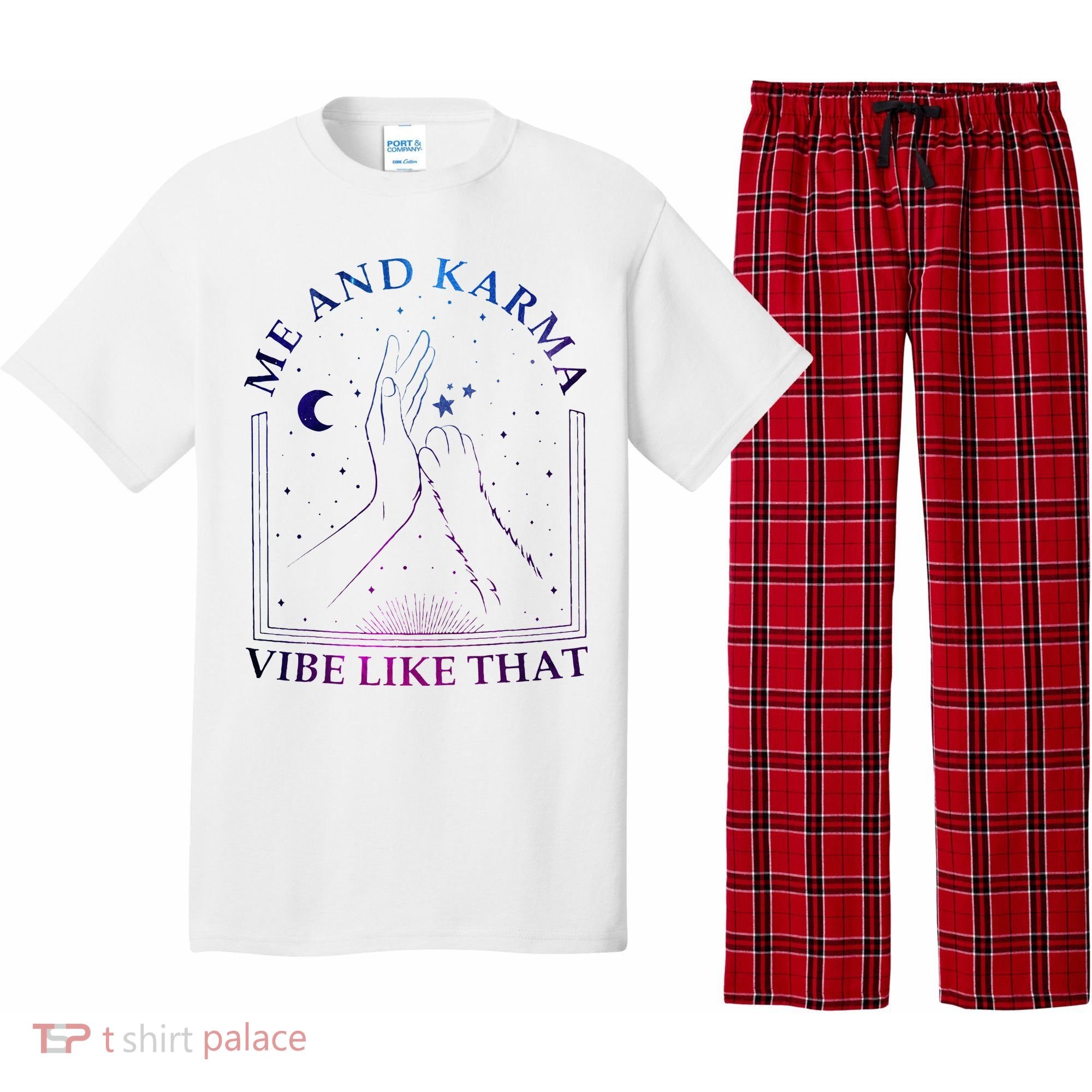 Me And Karma Vibe Like That Meet Me At Midnight Pajama Set