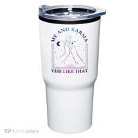 Me And Karma Vibe Like That Meet Me At Midnight Tumbler thumb 0