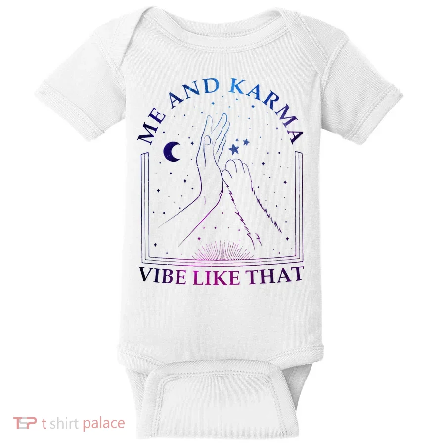 Me And Karma Vibe Like That Meet Me At Midnight Baby Bodysuit