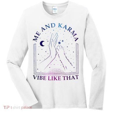 Me And Karma Vibe Like That Meet Me At Midnight Women's Long Sleeve Shirt