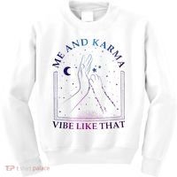 Me And Karma Vibe Like That Meet Me At Midnight Kids Sweatshirt thumb 0