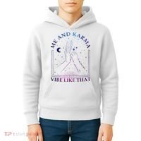 Me And Karma Vibe Like That Meet Me At Midnight Kids Hoodie thumb 4