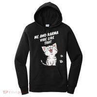 Me And Karma Vibe Like That Funny Groovy Hippie Flower Retro Women's Hoodie thumb 0