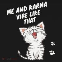 Me And Karma Vibe Like That Funny Groovy Hippie Flower Retro Women's Hoodie thumb 2