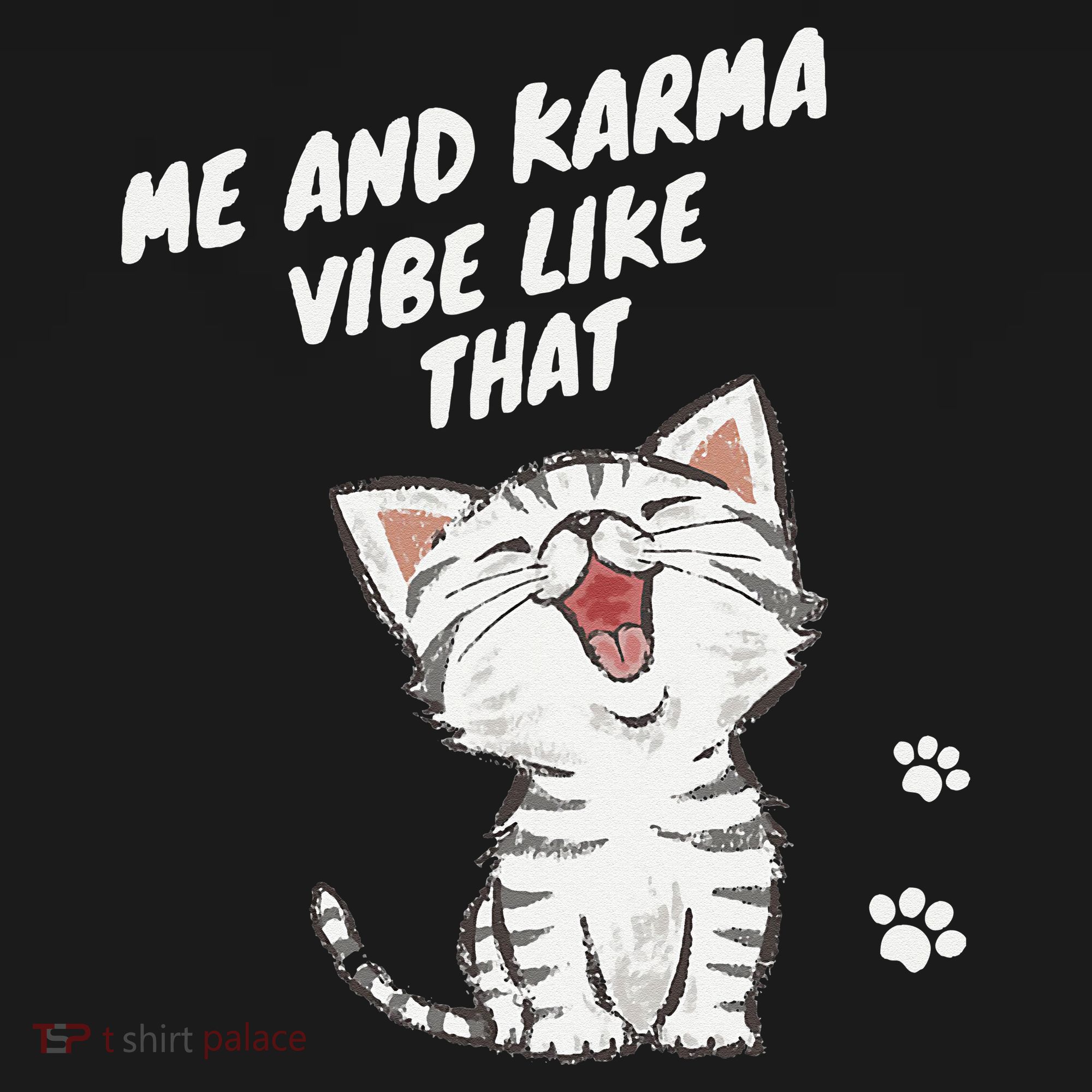 Me And Karma Vibe Like That Funny Groovy Hippie Flower Retro Ornament