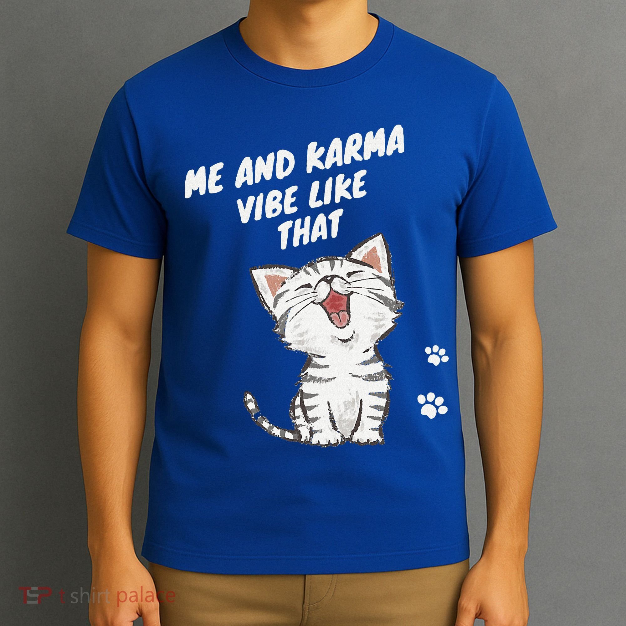 Me And Karma Vibe Like That Funny Groovy Hippie Flower Retro T-Shirt